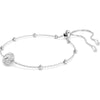 Una Angelic bracelet, Round cut, White, Rhodium plated 5733196