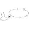 Una Angelic bracelet, Round cut, White, Rhodium plated 5733196