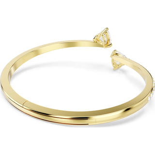 Swarovski Mesmera Attract bangle, Heart, White, Gold-tone plated 5733474