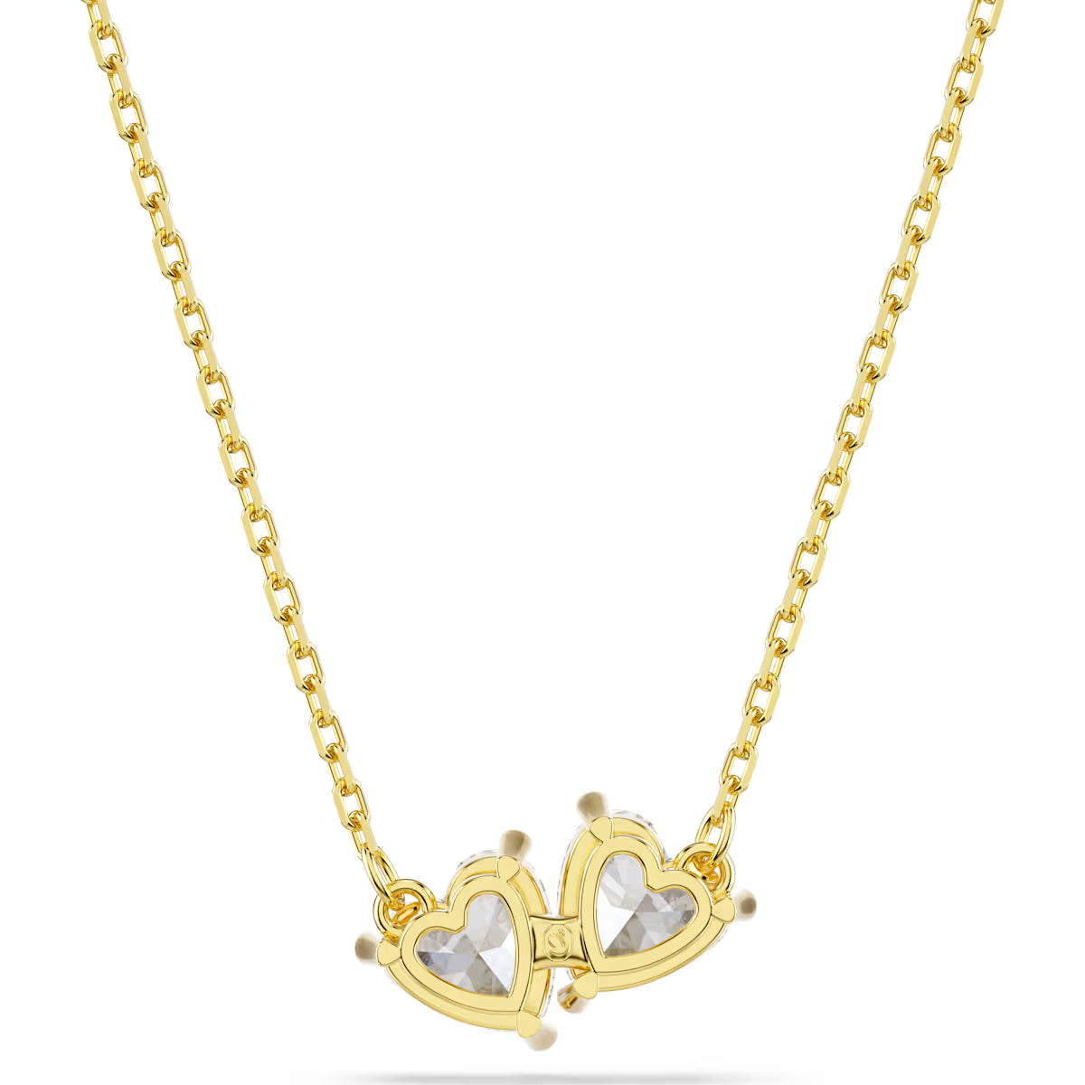 Swarovski Mesmera Attract necklace, Heart, White, Gold-tone plated 5733475