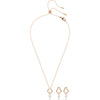 Swarovski Mesmera set, Pear cut, Round cut, White, Rose gold-tone plated 5733808