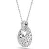 Sublima pendant, White, Rhodium plated 5735223