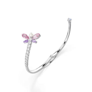 Ariana Grande x Swarovski bangle, Mixed cuts, Dragonfly, Multicolored, Rhodium plated 5737401