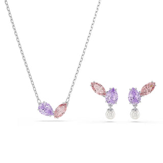 Ariana Grande x Swarovski set, Mixed cuts, Multicolored, Rhodium plated 5746577