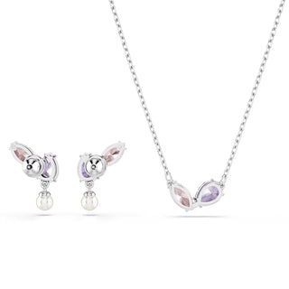 Ariana Grande x Swarovski set, Mixed cuts, Multicolored, Rhodium plated 5746577