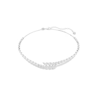Swarovski Mesmera necklace, Marquise cut, White, Rhodium plated 5748004