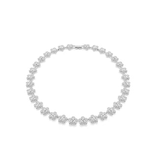 Ariana Grande x Swarovski necklace, Round cut, Flower, White, Rhodium plated 5749179