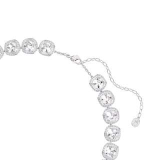 Swarovski Una Angelic necklace, Cushion cut, White, Rhodium plated 5751326