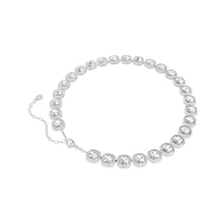 Swarovski Una Angelic necklace, Cushion cut, White, Rhodium plated 5751326