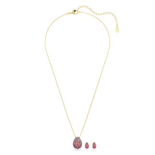 Swarovski Sublima set, Set (2), Pear cut, Red, 18K gold finish 5752883