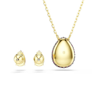 Swarovski Sublima set, Set (2), Pear cut, Red, 18K gold finish 5752883