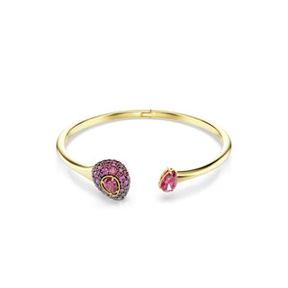 Swarovski Sublima Bangle, Pear cut, Red, 18K gold finish 5752895