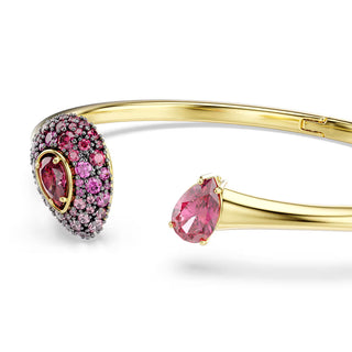Swarovski Sublima Bangle, Pear cut, Red, 18K gold finish 5752895