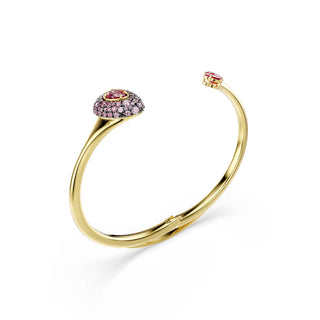 Swarovski Sublima Bangle, Pear cut, Red, 18K gold finish 5752895