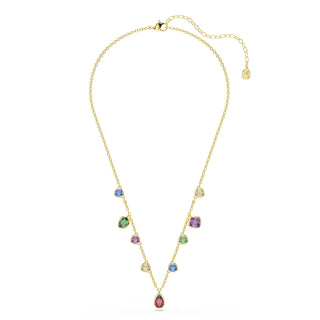 Swarovski Imber necklace, Mixed cuts, Multicolored, 18K gold finish 5753274
