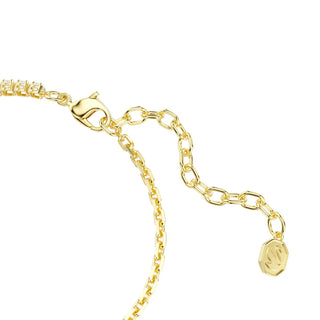 Swarovski Matrix bracelet Round cut, White, 18K gold finish 5753925