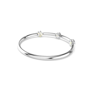 Swarovski Chroma bangle, Mixed cuts, Star, White, Rhodium plated 5754179