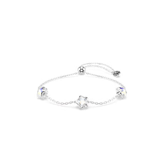 Swarovski Chroma bracelet, Star, White, Rhodium plated 5754185
