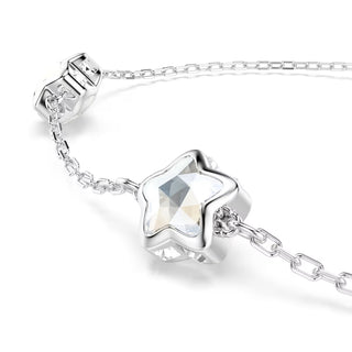 Swarovski Chroma bracelet, Star, White, Rhodium plated 5754185