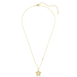 Swarovski Sublima pendant, Round cut, Star, Multicolored, 18K gold finish 5755280