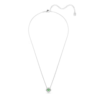 Swarovski Una Angelic pendant, Mixed cuts, Green, Rhodium plated 5757785
