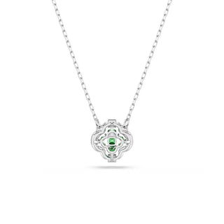 Swarovski Una Angelic pendant, Mixed cuts, Green, Rhodium plated 5757785