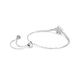 Swarovski Sublima bracelet, Round cut, Star, White, Rhodium plated 5758392