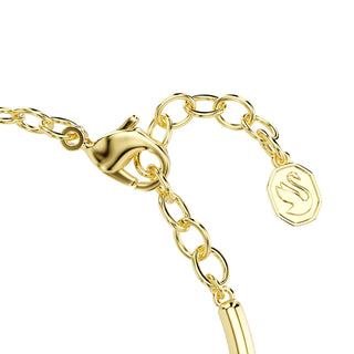 Swarovski Sublima bangle, Octagon cut, Green, 18K gold finish 5758457