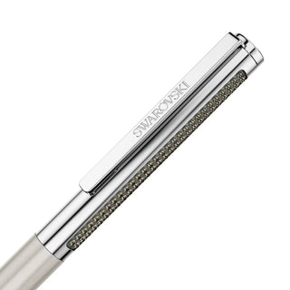 Swarovski Matrix Tennis ballpoint pen, Beige lacquered, Chrome plated 5760161