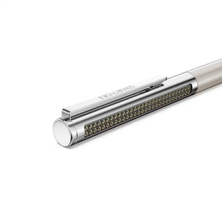 Swarovski Matrix Tennis ballpoint pen, Beige lacquered, Chrome plated 5760161