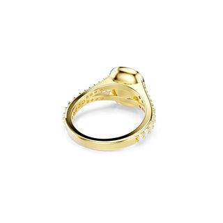 Swarovski Una Angelic ring, Cushion cut, White, 18K gold finish 5762628