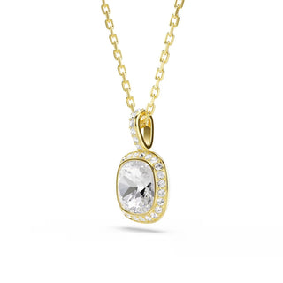 Swarovski Una Angelic pendant, Cushion cut, White, 18K gold finish 5764761