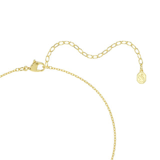 Swarovski Una Angelic pendant, Cushion cut, White, 18K gold finish 5764761