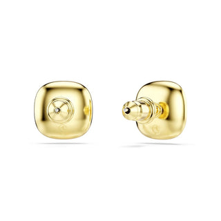 Swarovski Una Angelic stud earrings, Cushion cut, White, 18K gold finish 5764762