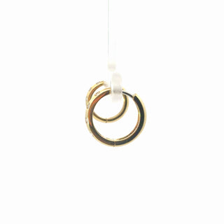 Lab Grown Bezel Diamond Huggie Hoop Earrings