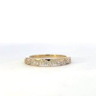 10K Yellow Gold 0.27cttw Diamond Wedding Band