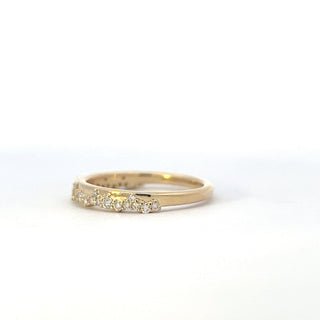 10K Yellow Gold 0.27cttw Diamond Wedding Band