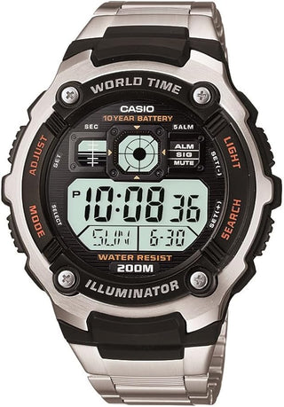 Casio Men's AE2000WD-1AV Resin and Stainless Steel Sport Watch