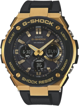 Casio Sports Watch Solar World Time Analog Digital Gold Black, Multi, one Size (GST-S100G-1ACR)