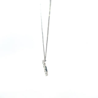 925 Sterling Silver Marquise Lab Grown Diamond Pendant Necklace