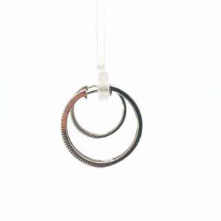 Sterling silver Lab Grown Diamond Hoop Earrings