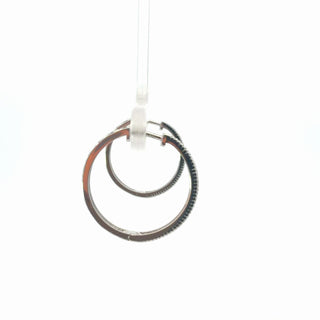 Sterling silver Lab Grown Diamond Hoop Earrings