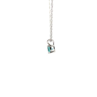 925 Silver Synthetic Alexandrite Necklace, 18"