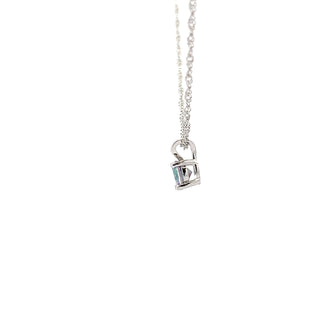 925 Silver Synthetic Mystic Topaz Necklace, 18"