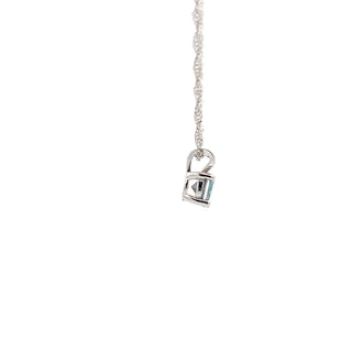 925 Silver Synthetic Mystic Topaz Necklace, 18"