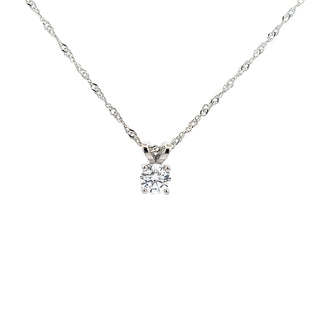 925 Silver Cubic Zirconia Necklace 18"