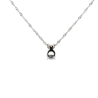 925 Silver Cubic Zirconia Necklace 18"