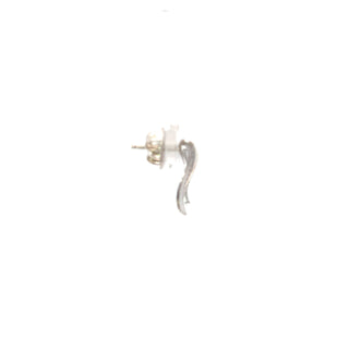 Sterling Silver Lab Grown Diamond Journey Style Earrings
