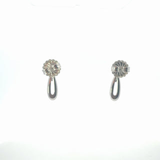Sterling Silver Lab Grown Diamond Dangle Style Earrings