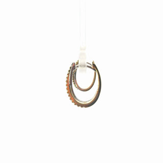 Lab Grown Diamond Crossover Hoop Earrings.
